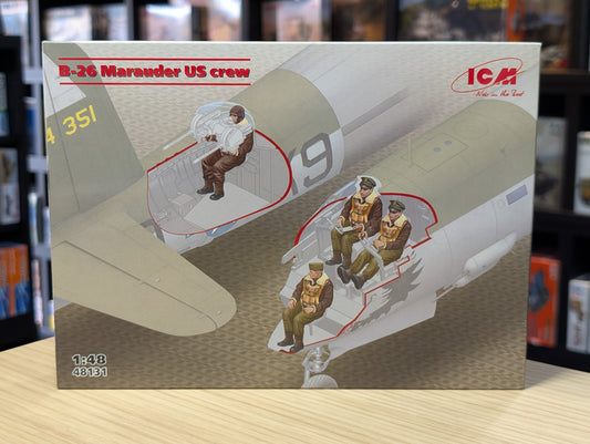 ICM Aircraft 1:48 - B-26 Marauder U.S. Crew (4 Figures) - ICM48131