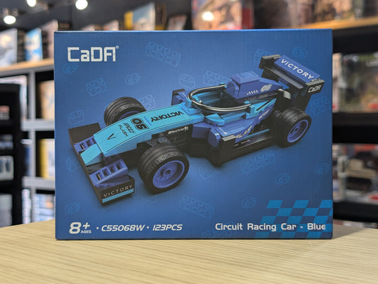CaDA 1:32 Cars - Blue Circuit Racing Cars - 123 pcs - C55068W
