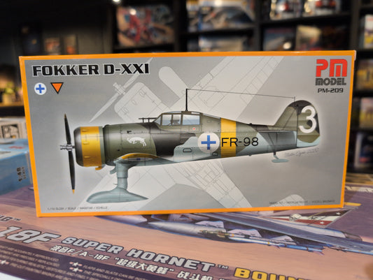 1/72 PM Model - Fokker D-XXI (FR-98) Fighter Aircraft