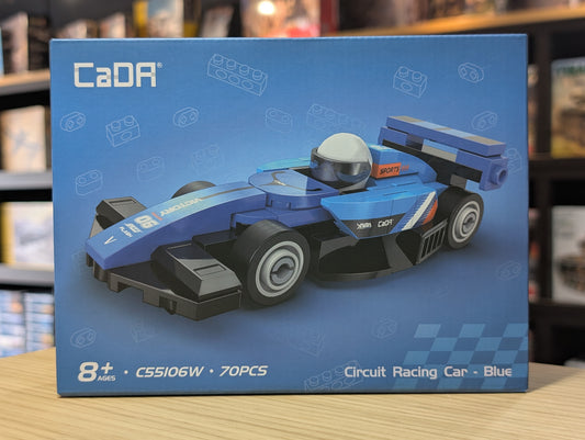 CaDA 1:48 Mini Cars - Mini Blue Circuit Racing Cars - 70 pcs - C55106W