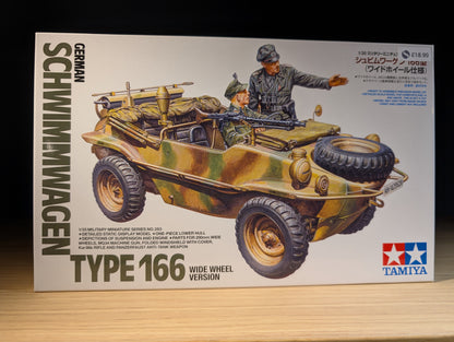 Tamiya 1/35 Military - 1/35 Schwimmwagen T166 WW - 35393