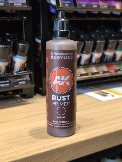 AK Interactive - 3rd Generation Acrylic Surface Primer 100ml - Rust