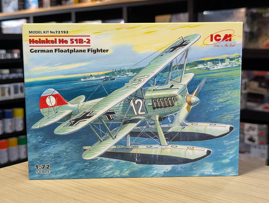 ICM Aircraft 1:72 - Heinkel He 51B-2, German Floatplane Fighter - ICM72192