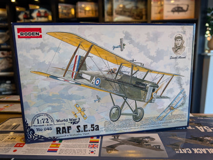 1/72 Roden - British Royal Air Force S.E.5a w/  Wolseley Viper WWI Fighter Aircraft