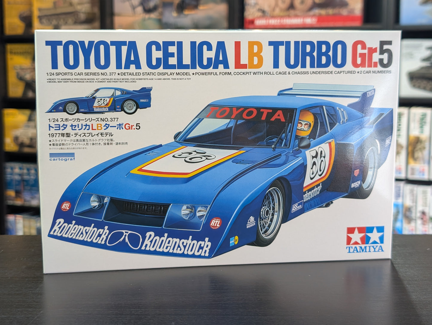 Tamiya 1/24 Toyota Celica LB Turbo Gr.5 Plastic Model Kit - Item No. 24377