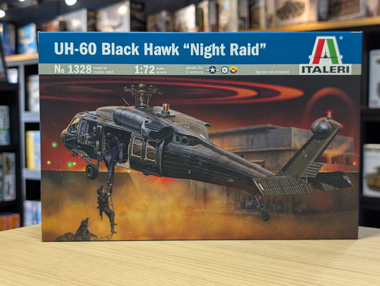 Italeri 1/72 Aircraft - Uh-60/Mh-60 Black Hawk Night Raid - 1328