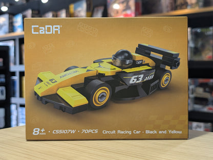 CaDA 1:48 Mini Cars - Mini Yellow Circuit Racing Cars - 70 pcs - C55107W