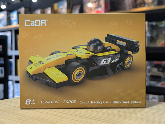 CaDA 1:48 Mini Cars - Mini Yellow Circuit Racing Cars - 70 pcs - C55107W