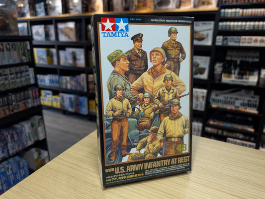 Tamiya 1/48 Military - U.S. Army WWII Infantry at Rest with Jeep - 32552