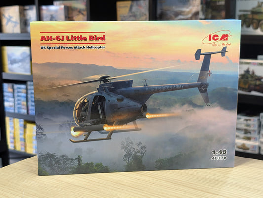 ICM Aircraft 1:48 - AH-6J Little Bird, U.S Special Forces Attack Helicopter - ICM48370