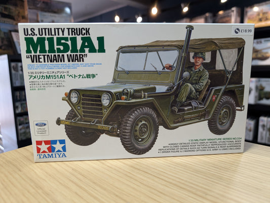 Tamiya 1/35 Military - U.S. Utility Truck M151A1 Jeep "Vietnam War" - 35334
