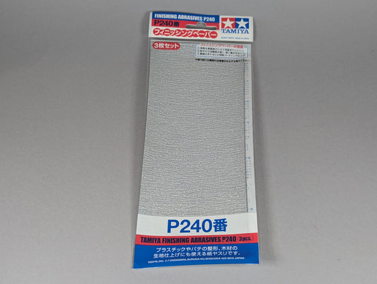 Tamiya Tools & Accessories - Finishing Abrasive P240 X 3 - 87093