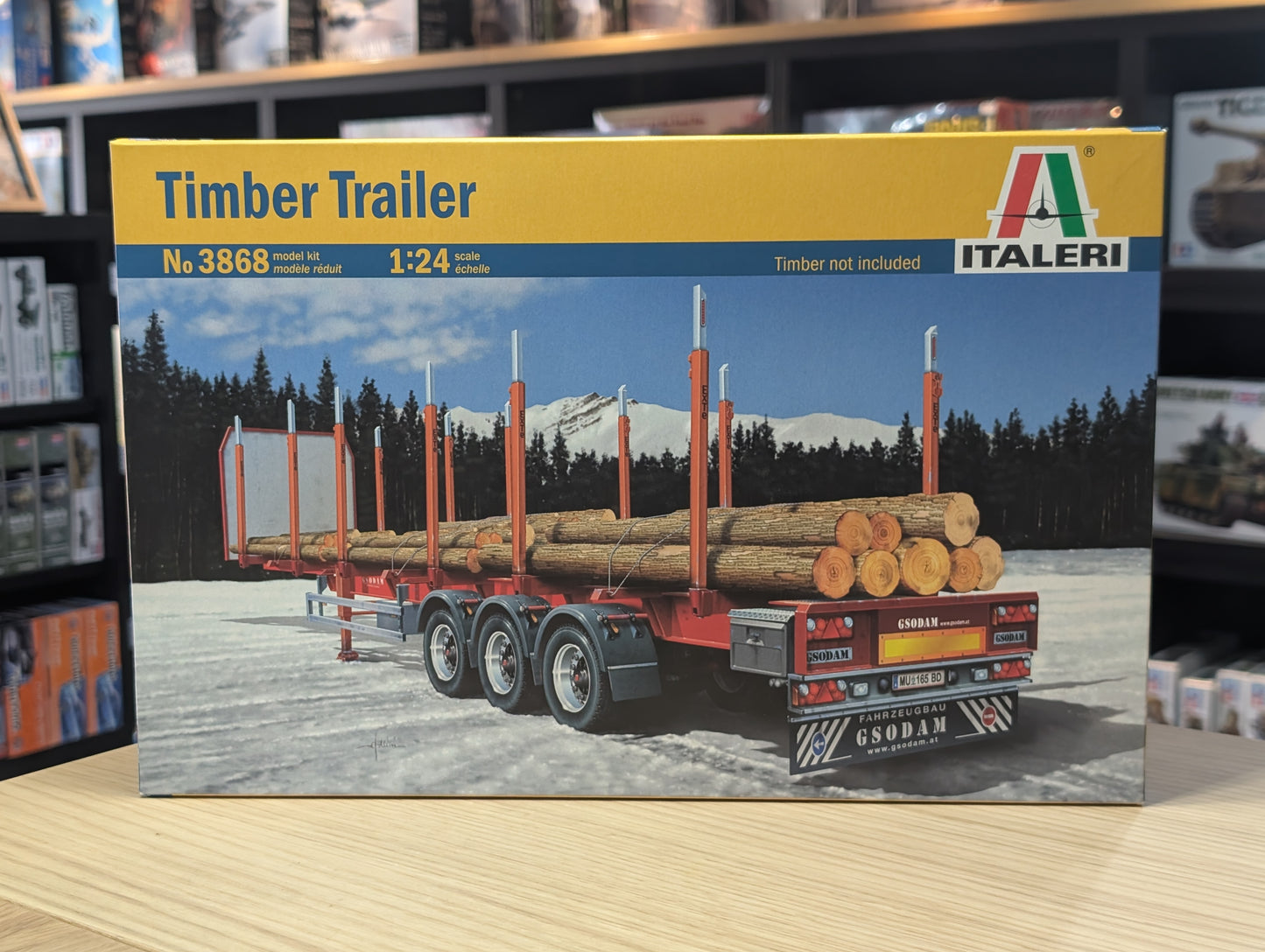 Italeri 1/24 Trucks - Timber Trailer/Logger Trailer - 3868