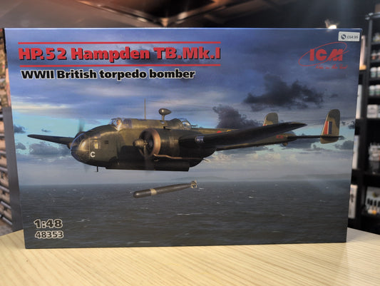 ICM Aircraft 1:48 - HP.52 Hampden TB.Mk.I WWII British Torpedo Bomber - ICM48353