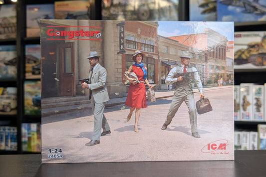 ICM Figures 1/24 - 1920s Gangsters with Tommy Guns (3 Figures) - ICM24054
