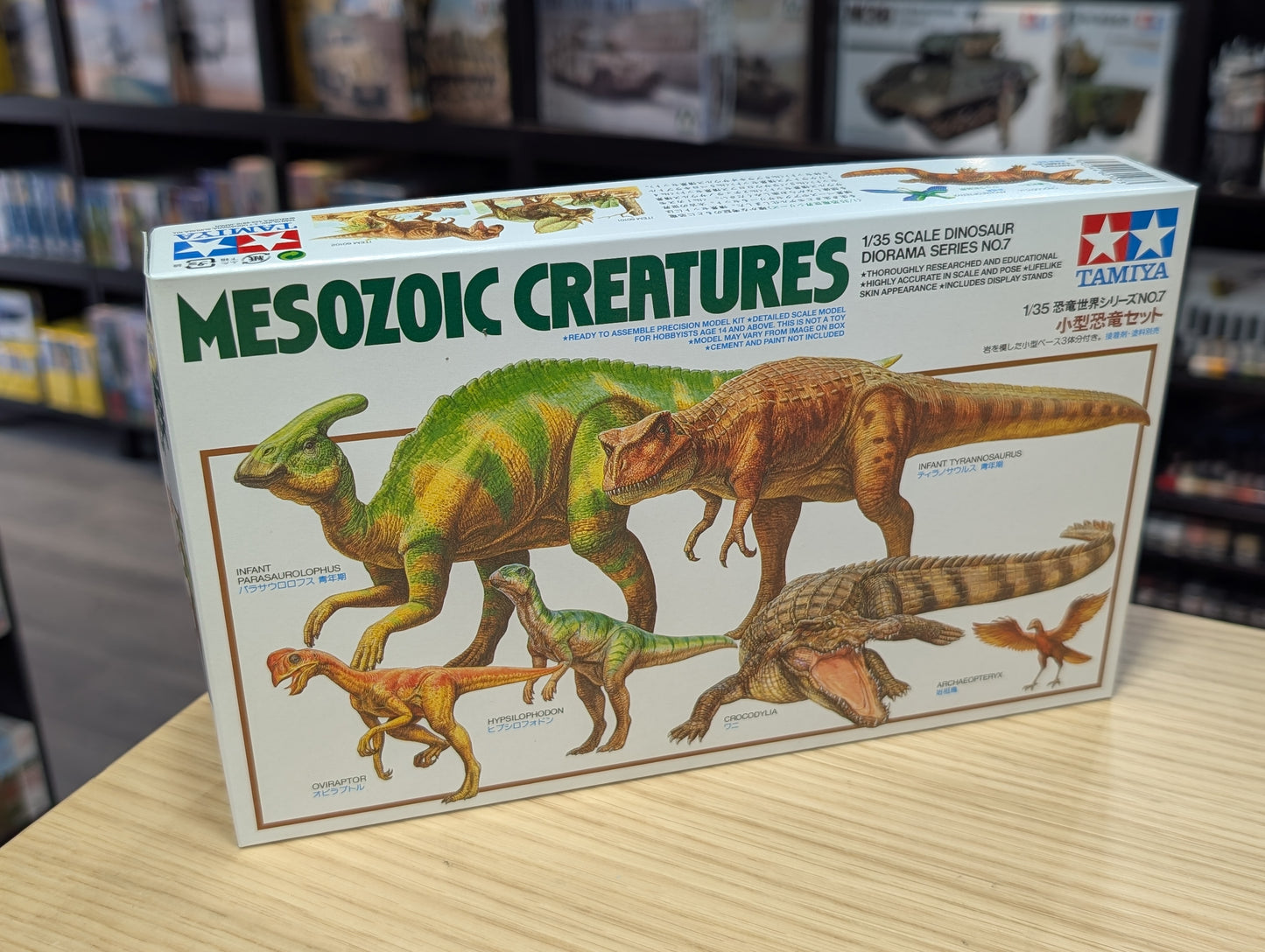 Tamiya 1/35 Dinosaur Series - Mesozoic Creatures 60107