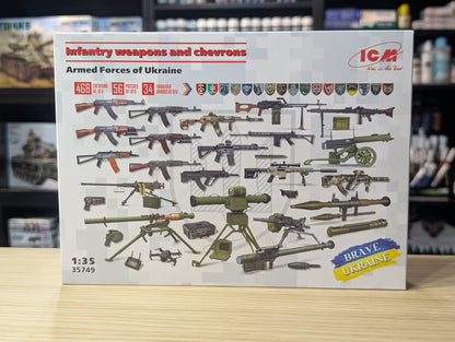 ICM Vehicles 1:35 - Infantry Weapons & Chevrons of the Armed Forces of Ukraine - ICM35749