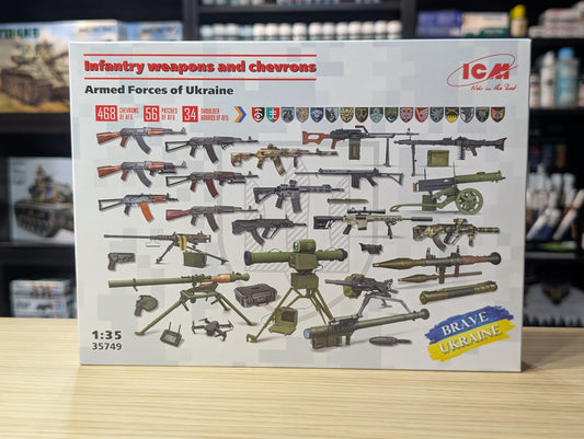 ICM Vehicles 1:35 - Infantry Weapons & Chevrons of the Armed Forces of Ukraine - ICM35749