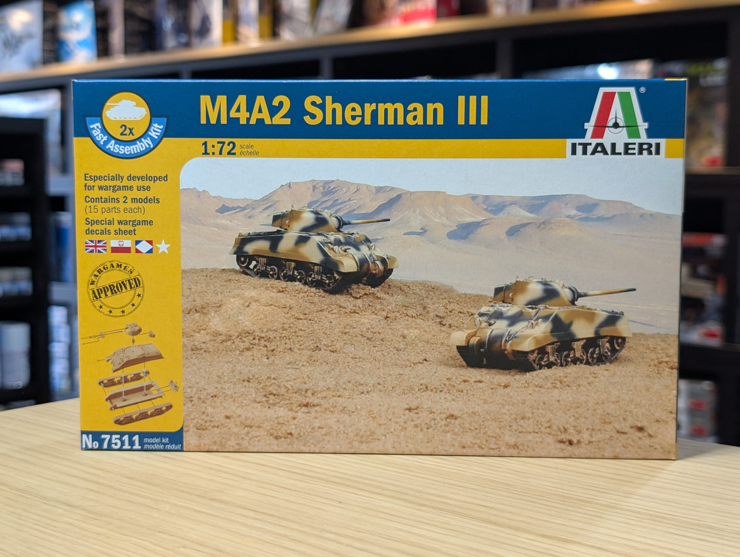 Italeri 1/72 Military - M4A2 Sherman III - 7511