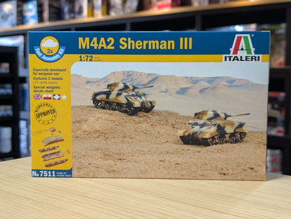 Italeri 1/72 Military - M4A2 Sherman III - 7511