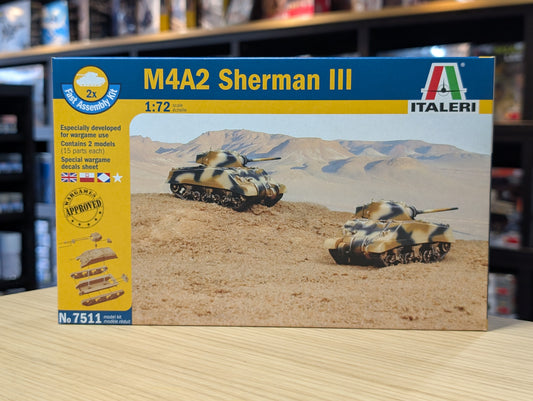 Italeri 1/72 Military - M4A2 Sherman III - 7511