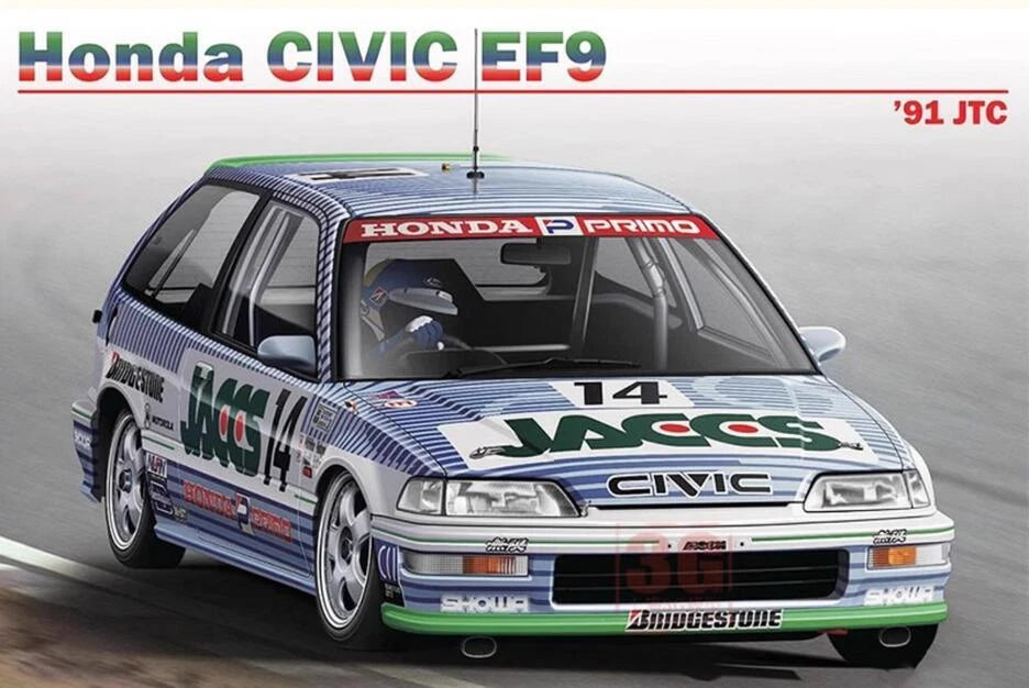 Beemax 1/24 Cars - Honda Civic EF9 Gr.A 1991 Jacobs - BX24030