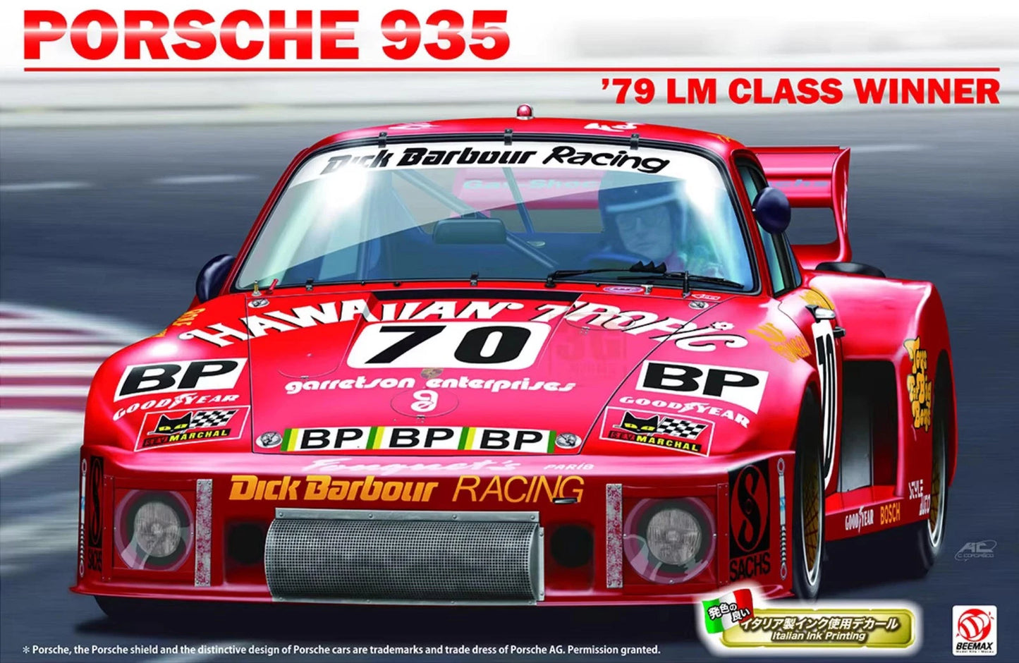Beemax 1/24 Cars - Porsche 935 Turbo 1979 Lemans Class winner #70 - BX24036