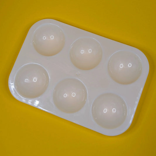 Single 6 Well Plastic Mixing Palette - Product Image