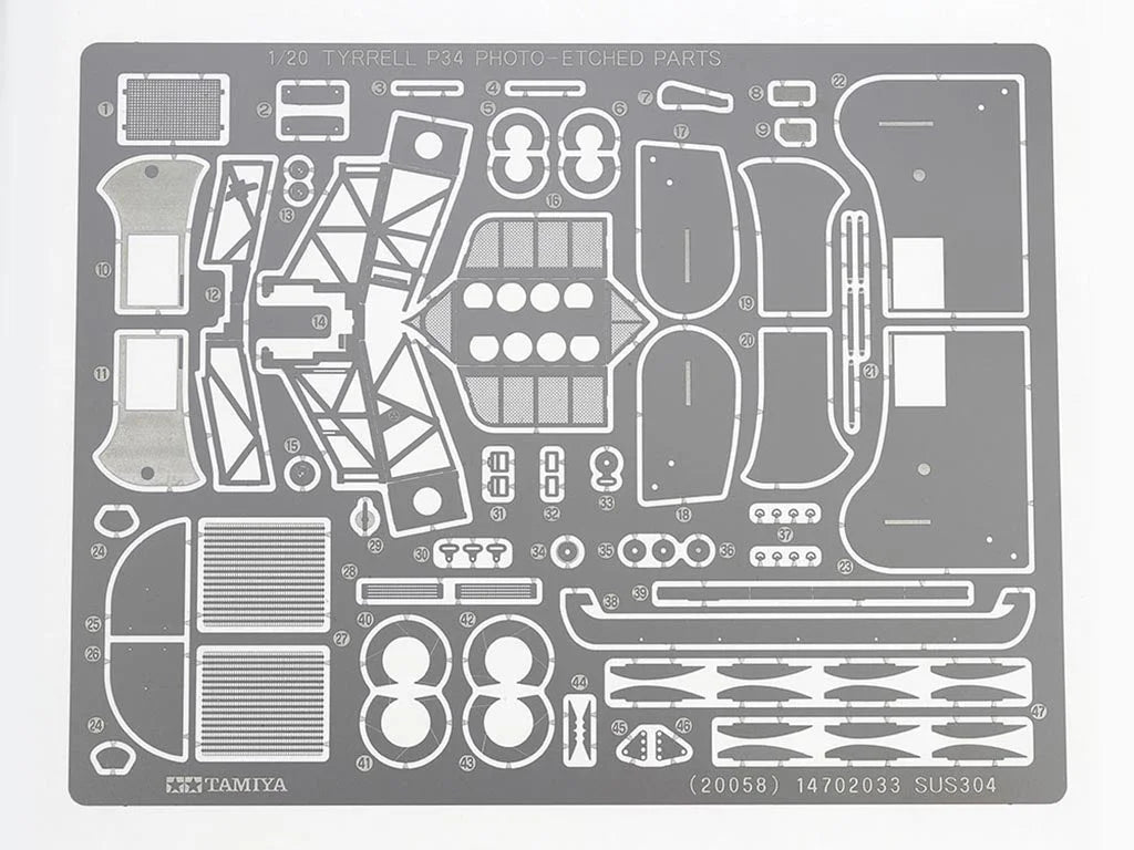Tamiya 1/20 Cars - Tyrell P34 1976 Japan Gp W/Etch - 20058 - Product Image