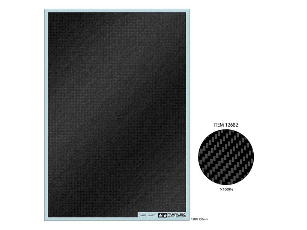 Tamiya 1/24 Cars - 1/24 Carbon Fibre Decal (Twill Weave/Extra Fine) - 12682 - Product Image