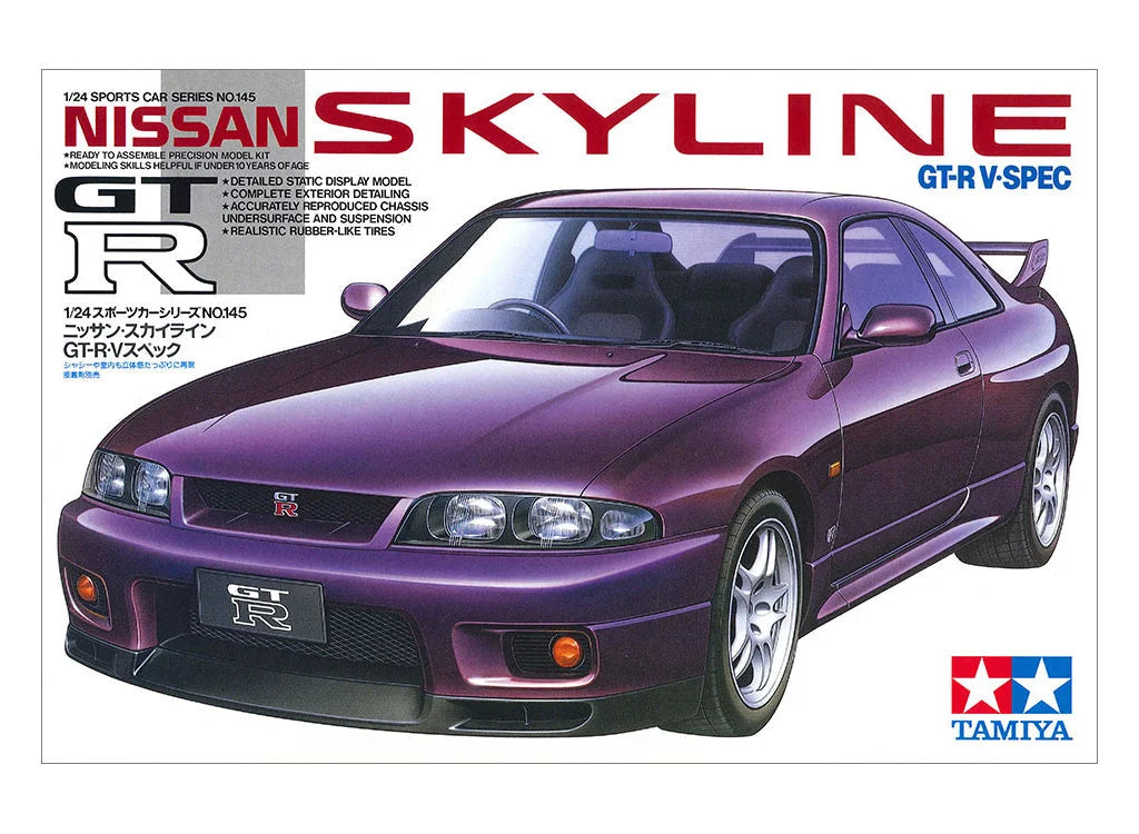 Tamiya 1/24 Cars - Nissan Skyline GT-R V Spec - 24145 - Product Image