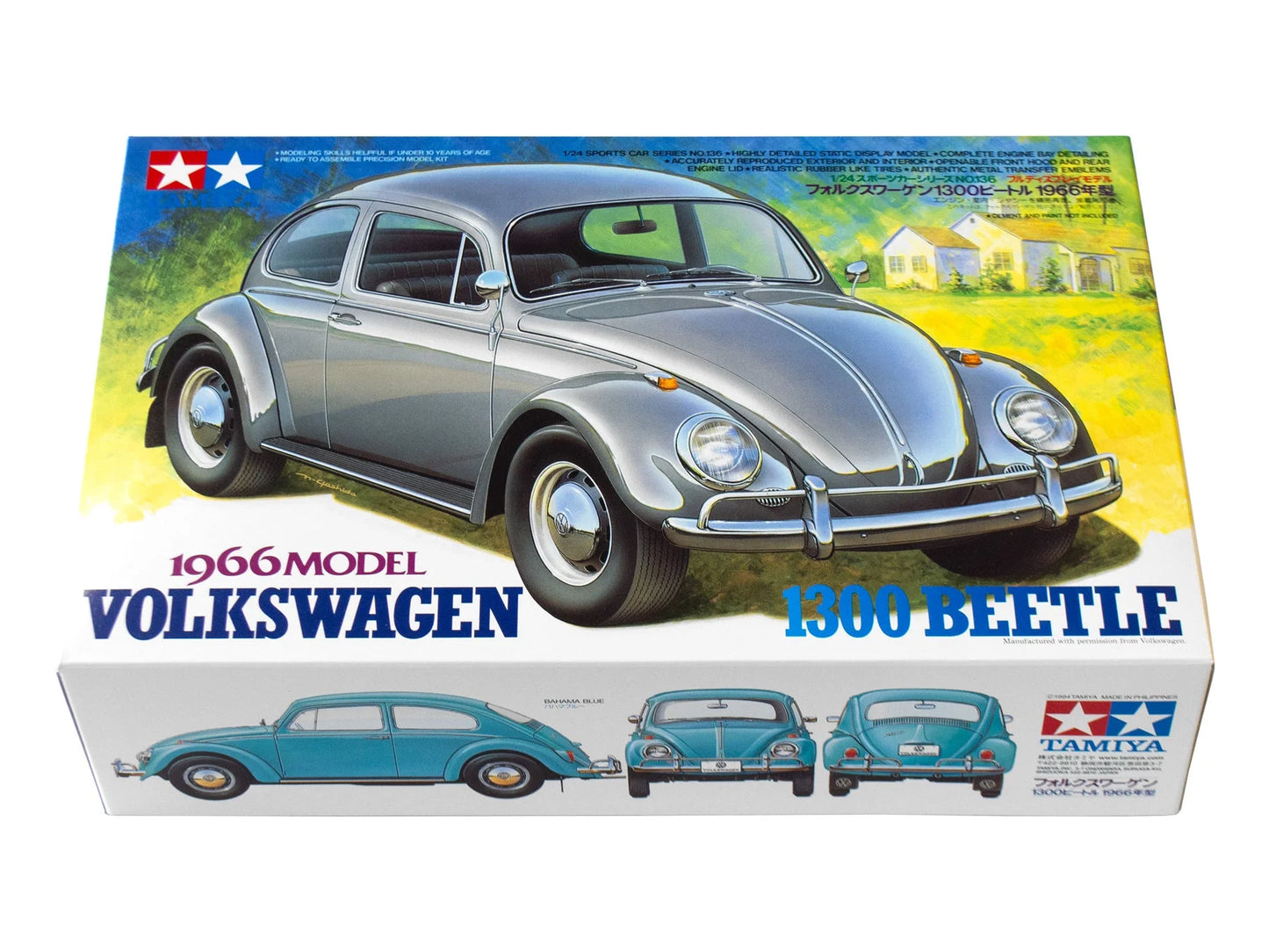 Tamiya 1/24 Cars - Volkswagen 1300 Beetle - 24136 - Product Image