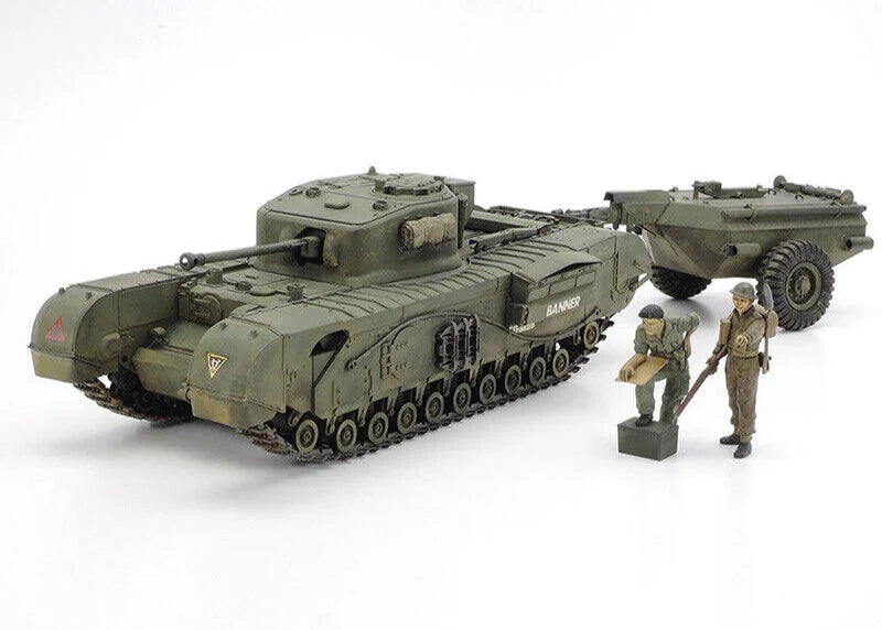 Tamiya British Churchill Crocodile 1/35 Scale Model Kit (35100)