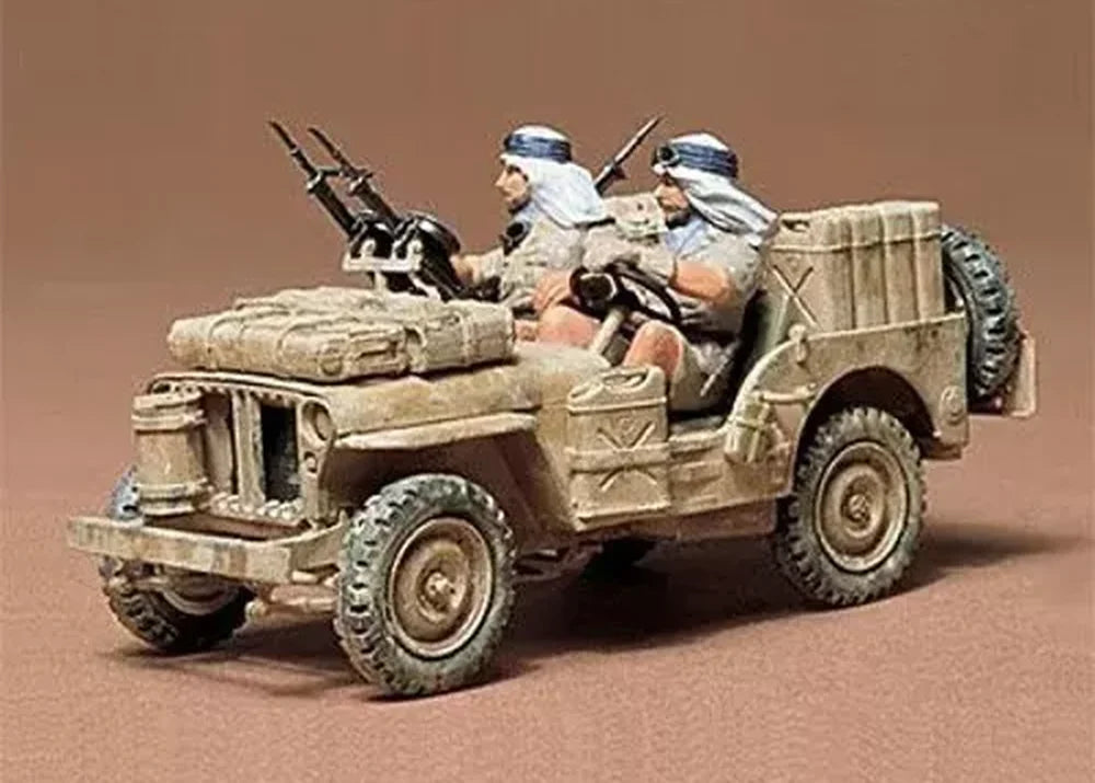 Tamiya British SAS Commando Jeep 1/35 Scale Model Kit (35033)