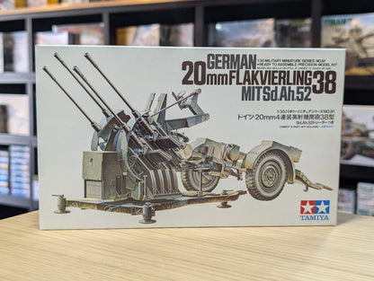 Tamiya 1/35 Military - German 2Cm Flakvierling 38 - 35091 - Product Image