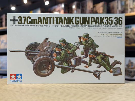 Tamiya 1/35 Military - German 37mm Anti-Tank Gun Pak 35/36 - 35035 - Product Image