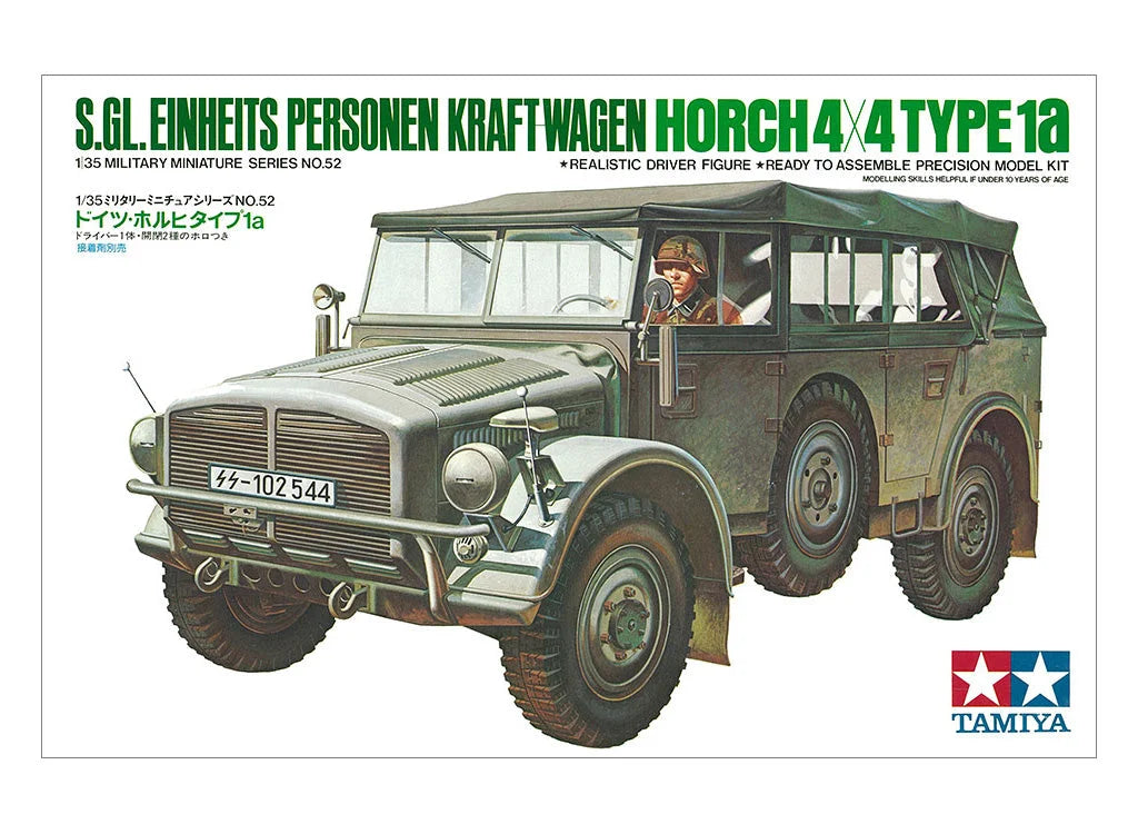 Tamiya 1/35 Military - German Horch Type 1A Ltd   Ltd - 35052 - Product Image