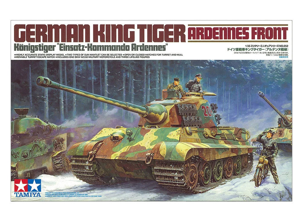 Tamiya 1/35 Military - German King Tiger Tank (Ardennes Front) - 35252 - Product Image