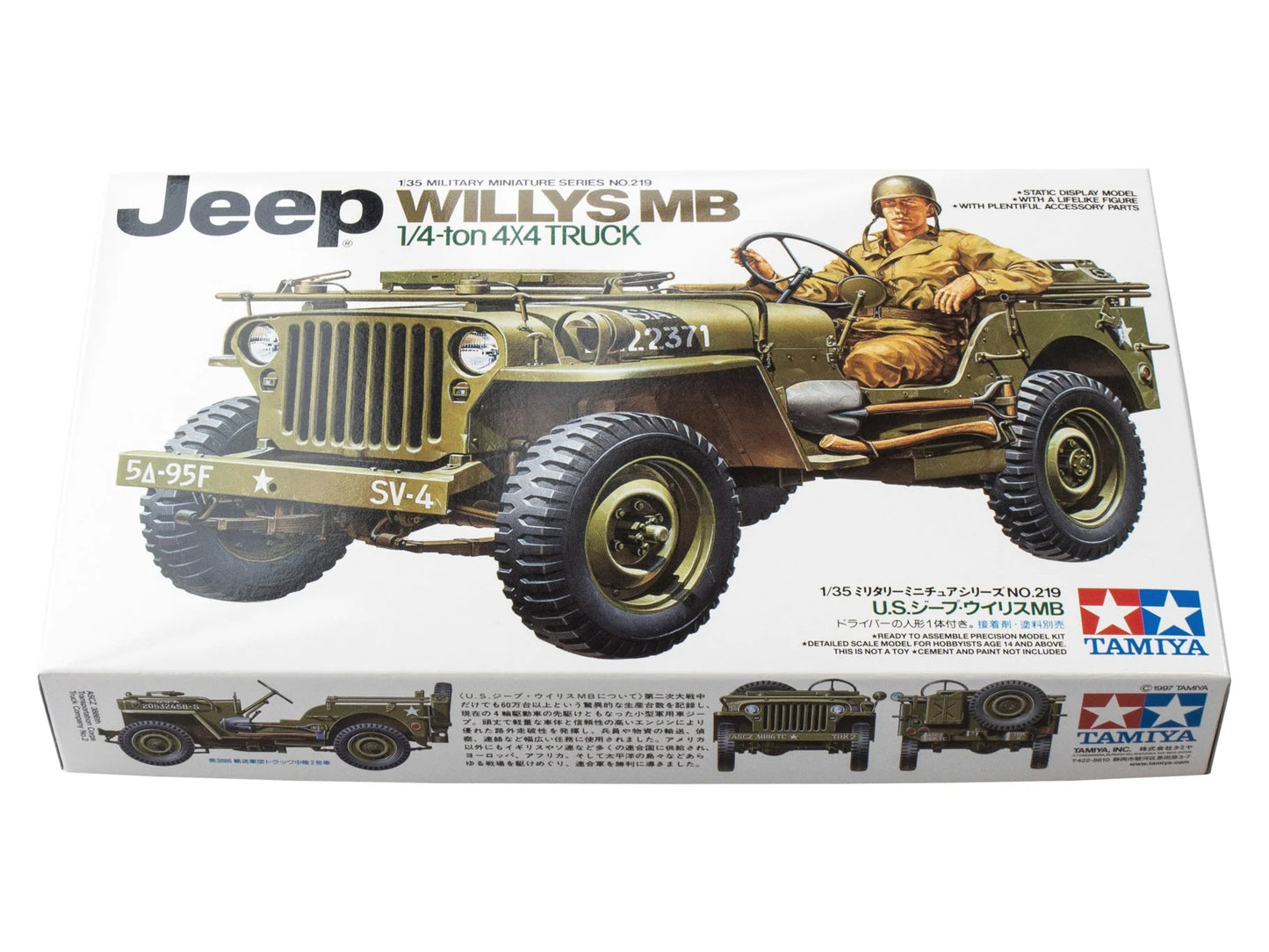 Tamiya 1/35 Military - Jeep Willys MB 1/4-Ton Truck - 35219 - Product Image