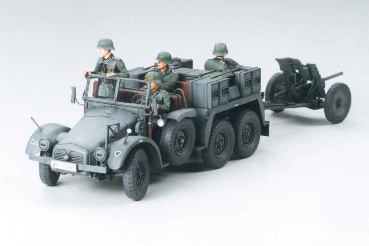 Tamiya 1/35 Military - Krupp Towing Truck with 37mm Pak - 35259 - Product Image