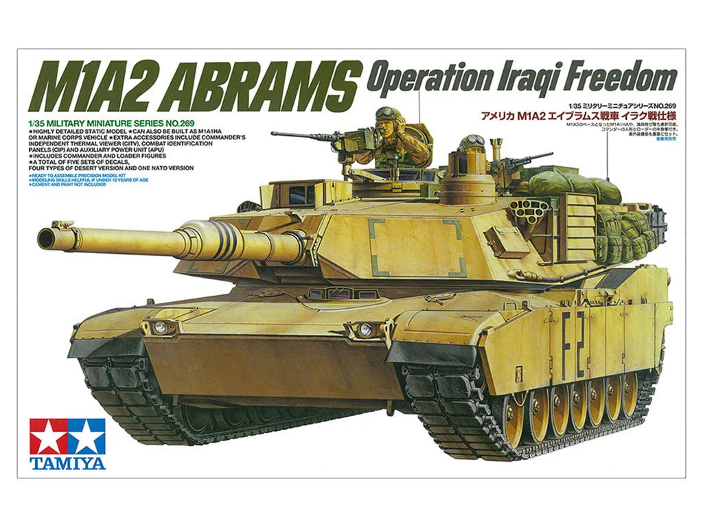 Tamiya 1/35 Military - M1A2 Abrams Tank Operation Iraqi Freedom - 35269 - Product Image