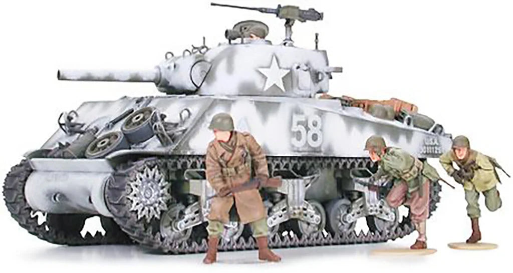 Tamiya 1/35 Military - M4A3 Sherman 105mm Howitzer A.Troop - 35251 - Product Image