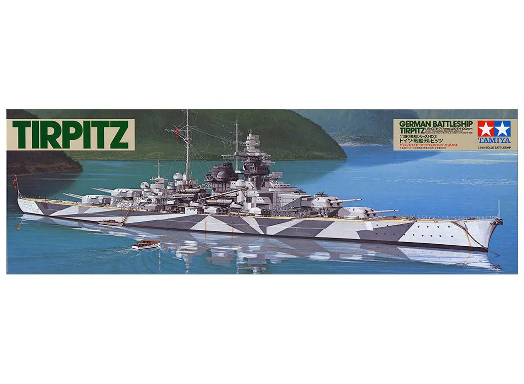 Tamiya 1/350 Ships - Tirpitz Battleship with Stand - 78015 - Product Image
