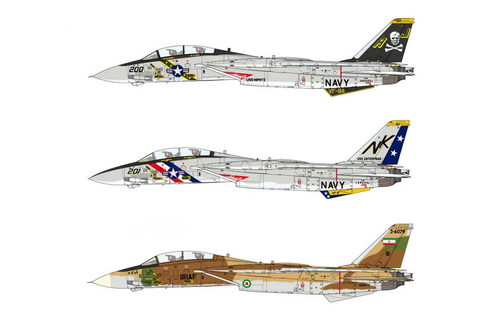 Tamiya 1/48 Aircraft - 1/48 F-14A Tomcat - 61114 - Product Image