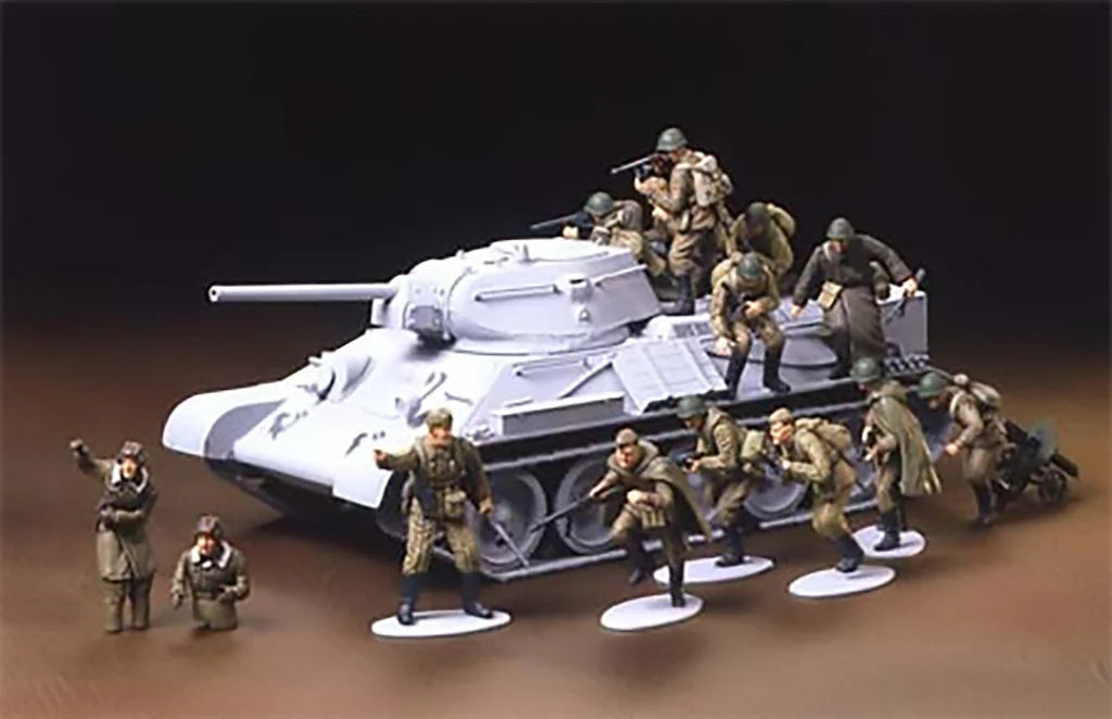 Tamiya 1/48 Military - Russian Infantry & Crew Tank - 32521 - Product Image