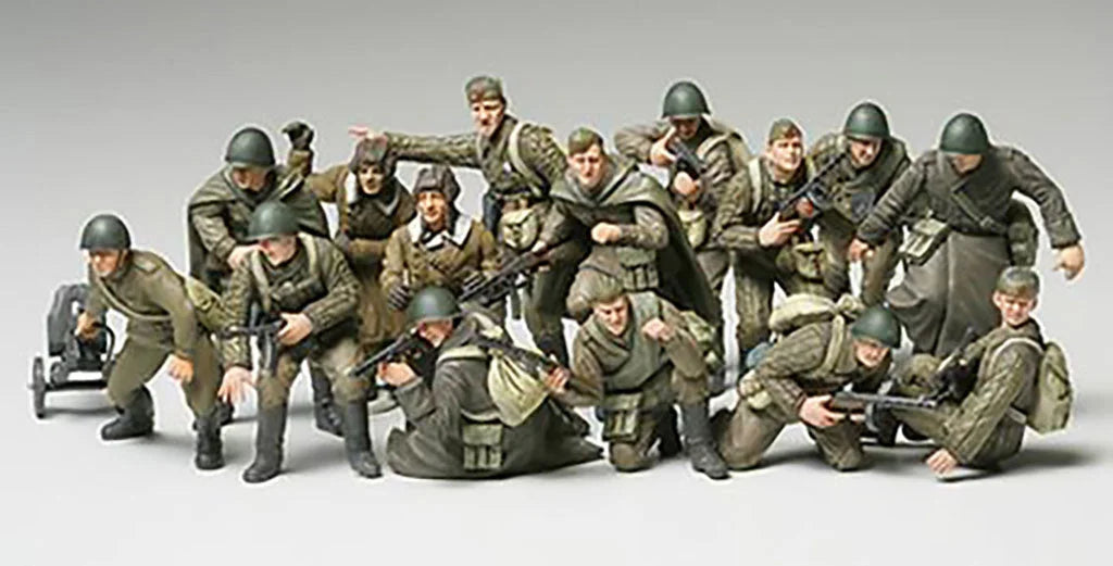 Tamiya 1/48 Military - Russian Infantry & Crew Tank - 32521 - Product Image