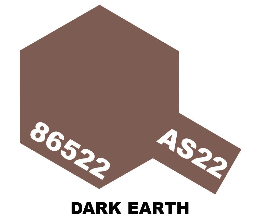 Tamiya AS Sprays - AS-22 Dark Earth - 86522 - Product Image