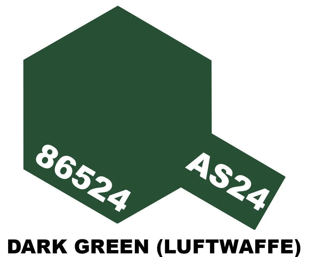 Tamiya AS Sprays - AS-24 Dark Green (Luftwaffe) - 86524 - Product Image