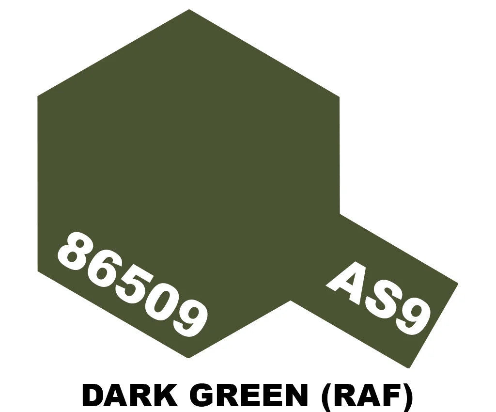 Tamiya AS Sprays - AS-9 Dark Green (RAF) - 86509 - Product Image