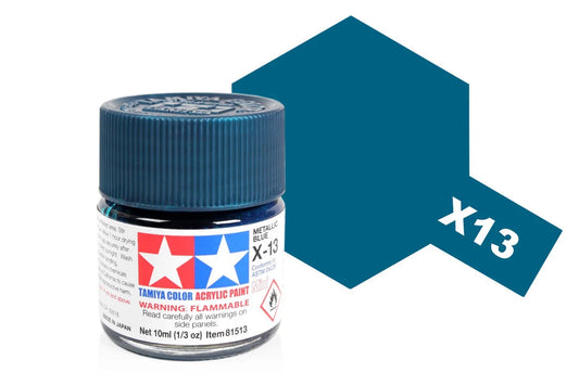 Tamiya Acrylic Mini X-13 Metallic Blue 10ml (81513)